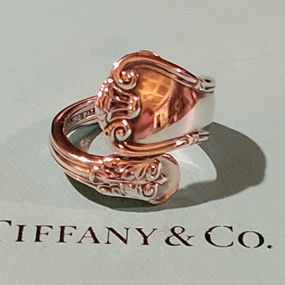 1961 Tiffany & Company Provence Spoon Ring in Sterling Silver #5 Vintage
